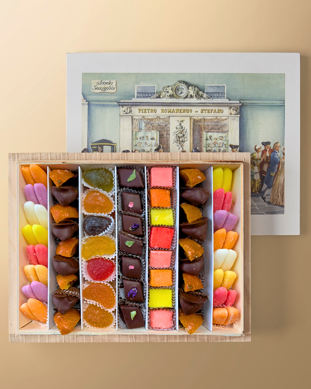Notes of Summer Fondants in a Wooden Box