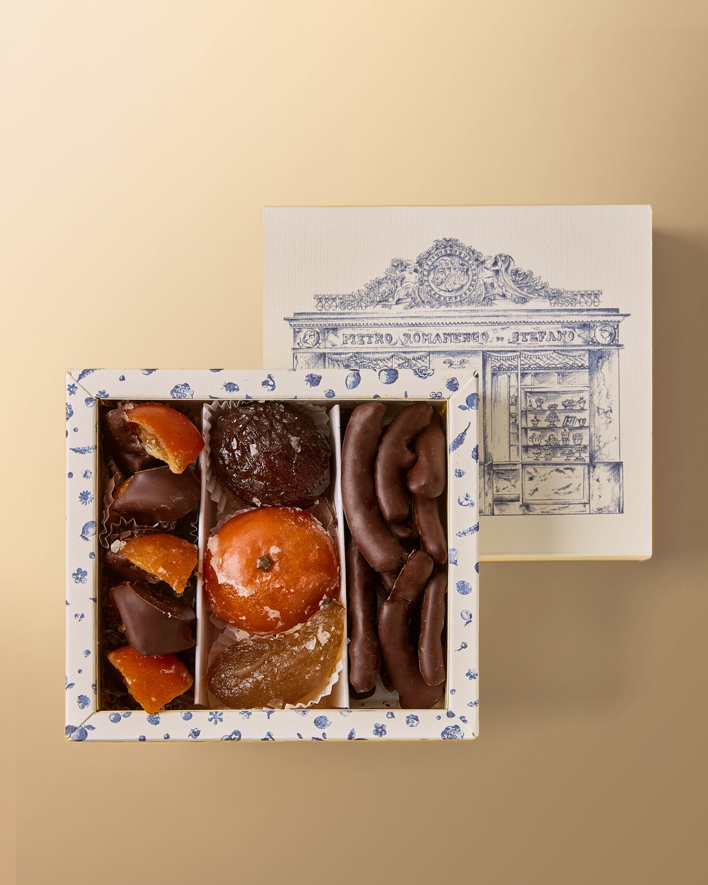 Glazed Fruits and Chocolate Selection 