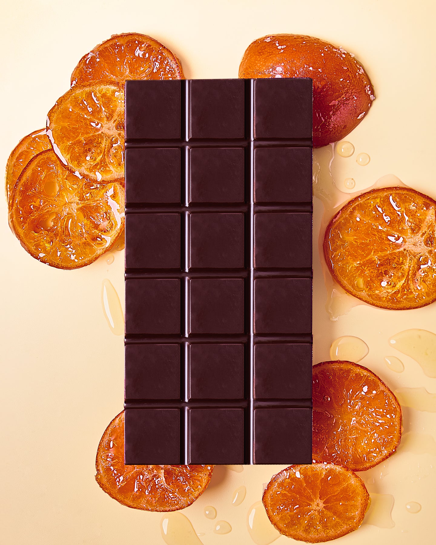 64% Dark Chocolate Bar with Candied Orange 