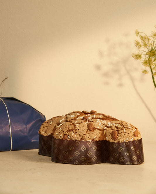 Artisan Colomba with Candied Clementines, Blue Wrap