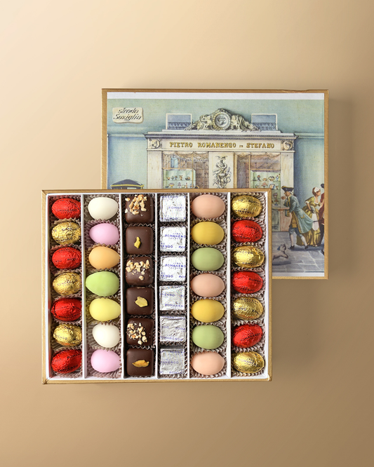 Box of Assorted Little Eggs, Chocolate and Fondant