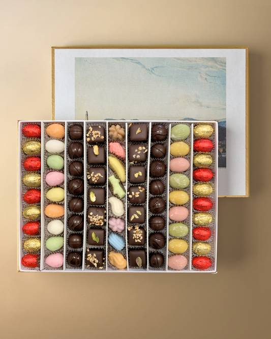 Box of Assorted Little Eggs, Chocolate and Fondant