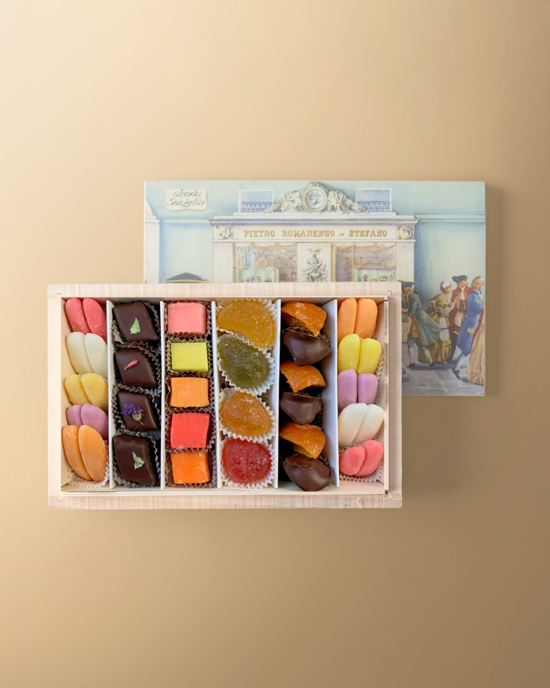 Notes of Summer Fondants in a Wooden Box 