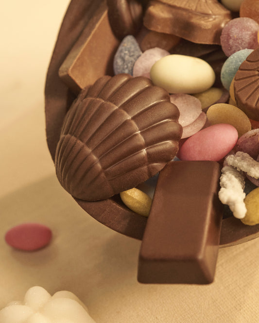 64% Dark Chocolate Eggs Filled with Sweets
